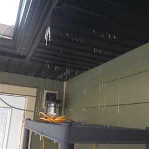 Icicles Forming Through The Soffit